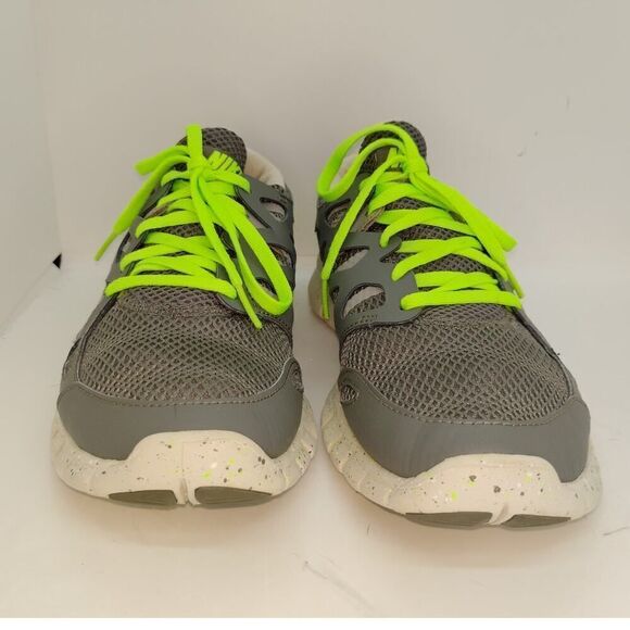 Nike Free Run 2 Womens Pre-owned Gray/Neon Green Running Sneakers - sz. 9 1/2 - Picture 3 of 7